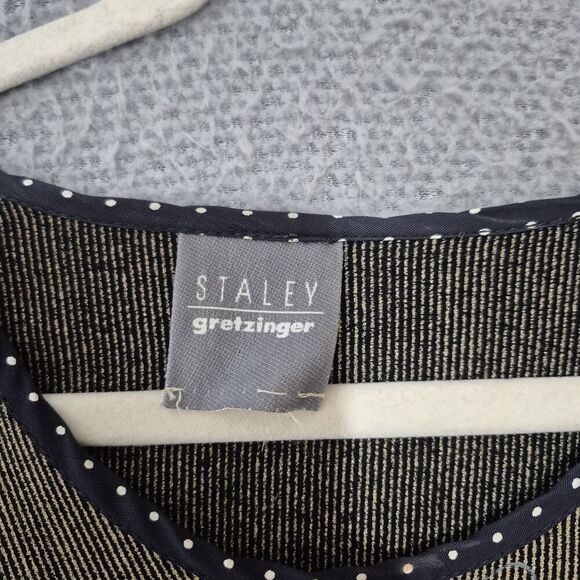 Staley Gretzinger Women's Patchwork Tea Cups Art To Wear Maxi Dress M/L - Picture 2 of 5